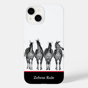 Pour iPhone 14 Règle coque iphone-Zebras
