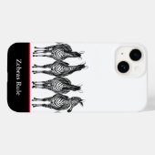 Pour iPhone 14 Règle coque iphone-Zebras (Verso (horizontal))