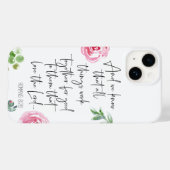 Pour iPhone 14 Romans 8:28 KJV iPhone14 coque (Verso (horizontal))