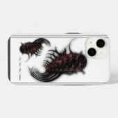 Pour iPhone 14 "Rose Bud Thorns Abstraction", Coque d'iPhone (Verso Horizontal)