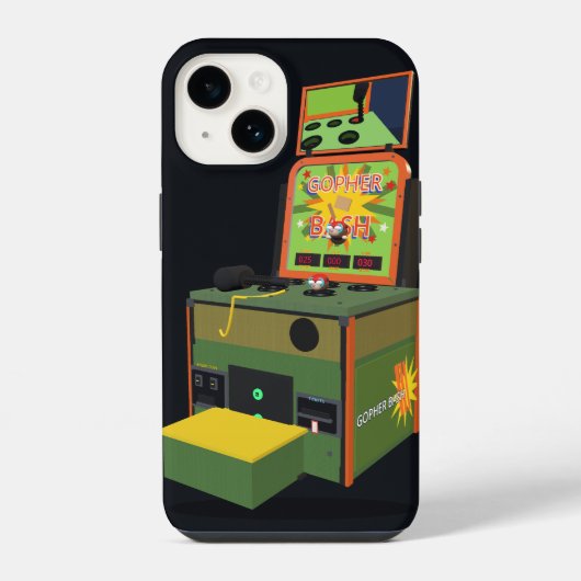 Pour iPhone 14 Série de machines : Coque de téléphone Gopher Bash (Verso)