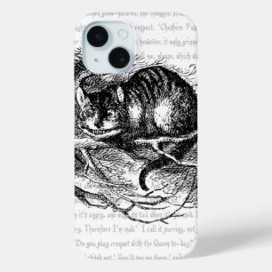 Pour iPhone 15 Alice au pays des merveilles   Cheshire Chat Coque
