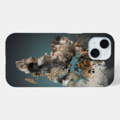 Pour iPhone 15 Coque art abstrait Afrique (Verso (horizontal))