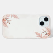 Pour iPhone 15 coque de fleurs (Verso (horizontal))