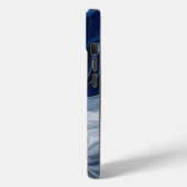 Pour iPhone 15 Coque de téléphone bleue, épaisse, résistante aux (Verso / Gauche)