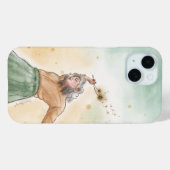 Pour iPhone 15 Coque de téléphone | Fille à fleurs (Verso (horizontal))