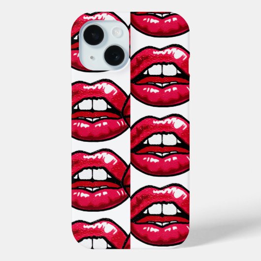Pour iPhone 15 coque de téléphone hot lips (Verso)