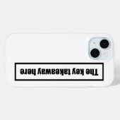 Pour iPhone 15 coque drôle (Verso (horizontal))
