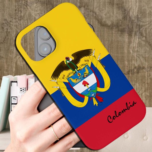 Pour iPhone 15 Coque du drapeau colombien, mode Colombie /sports