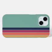 Pour iPhone 15 Coque épices d'automne lignes vintages (Verso (horizontal))