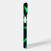 Pour iPhone 15 Coque Motif Feuille vert foncé Abstrait (Verso / Droite)