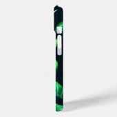 Pour iPhone 15 Coque Motif Feuille vert foncé Abstrait (Verso / Gauche)