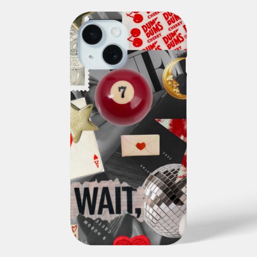 Pour iPhone 15 Coque rouge tendance (Verso)