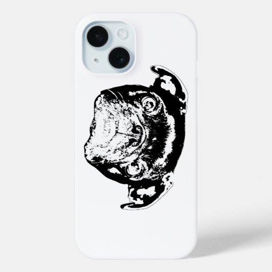 Pour iPhone 15 Coque technique Pug (Verso)