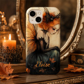 Pour iPhone 15 Fée et chauve-souris à goth blanc | Coque Hallowee