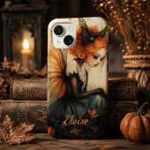 Pour iPhone 15 Fée et chauve-souris à goth blanc | Coque Hallowee