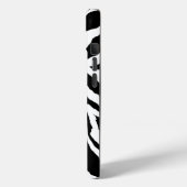 Pour iPhone 15 Impression noir et blanc Funky Zebra | Coque de té (Verso / Gauche)