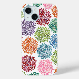 Pour iPhone 15 Le beau dahlia fleurit le compagnon de coque