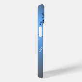 Pour iPhone 15 Moonlit Melody : Elegant Musical Notes coque iphon (Verso / Droite)