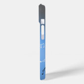 Pour iPhone 15 Moonlit Melody : Elegant Musical Notes coque iphon (Verso / Gauche)