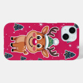 Pour iPhone 15 Rudolph L'iPhone Red Nose Reindeer / coque ipad (Verso (horizontal))