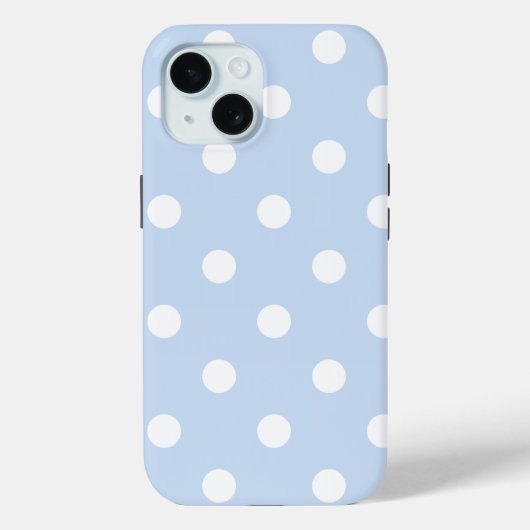 Pour iPhone 15 Séjour Classy 2 - Belle Coque Pois fille - (Verso)