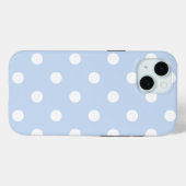 Pour iPhone 15 Séjour Classy 2 - Belle Coque Pois fille - (Verso (horizontal))