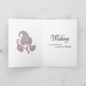 Pour la belle-soeur, une carte d'anniversaire croi (Intérieur)