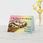 Pour la carte d'anniversaire de frère avec un alli (Fleur jaune)