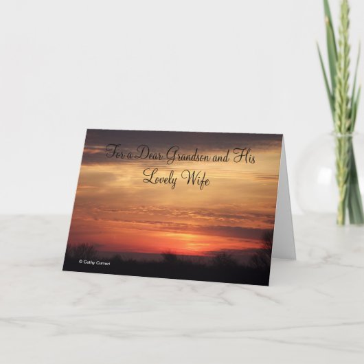 Pour la carte d'anniversaire de mariage d'un petit (Devant)