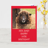 Pour la carte d'anniversaire papa 70e (Fleur jaune)