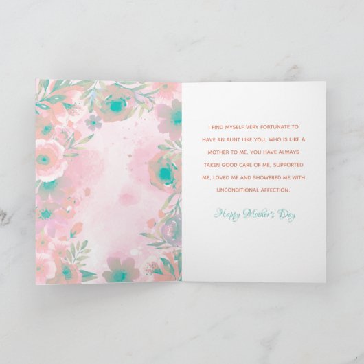 Pour la carte de fête de ma mère préférée (Intérieur)