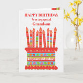 Pour la carte de gâteau d'anniversaire d'anniversa (Fleur jaune)