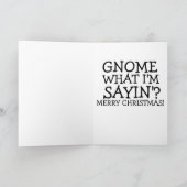 POUR LA CARTE DE NOËL DU MARI GNOME ELF (Intérieur)