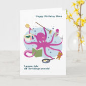 Pour la carte mère Octopus Multitâche Anniversaire (Fleur jaune)