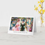 Pour la fille lors de la Fête des Mères Cartes d'A (Fleur jaune)