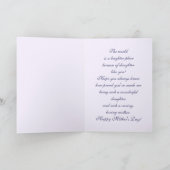 Pour la fille lors de la fête des mères Cartes de  (Intérieur)