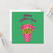 Pour la meilleure maman du monde. carte (Devant/Arrière en situation)