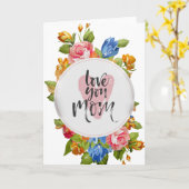 Pour la meilleure maman du monde. carte (Fleur jaune)