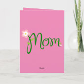 Pour la meilleure maman du monde. carte (Dos)