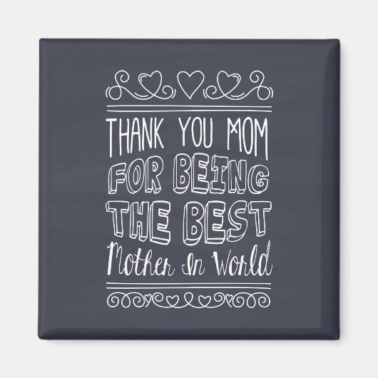 Pour la meilleure maman du monde | Magnet (Devant)