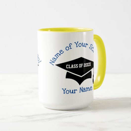 Pour La Mug Combo Graduate, 15 oz (Devant droit)