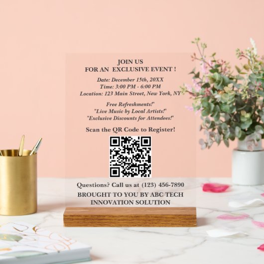 Pour la promotion d'événements Business Tablett Si (Mariage)