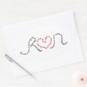 Pour l'amour de courir un autocollant pare-chocs (Enveloppe)