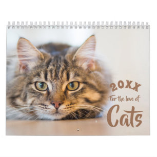 Pour l'amour des chats - Calendrier photo personna