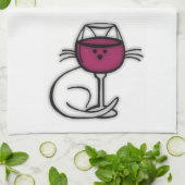 Pour l'AMOUR du vin et des chats serviette de plat (Plié)
