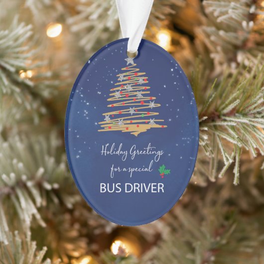 Pour l'arbre de Noël du conducteur de bus Nom pers (Arbre)