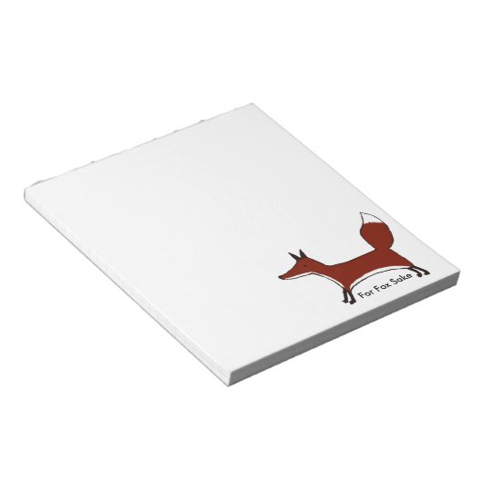Pour le Bloc-notes Fox Sake (Incliné)