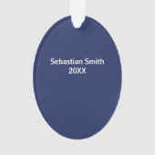 Pour le docteur Noël Arbre Nom personnalisable (dos)