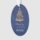 Pour le docteur Noël Arbre Nom personnalisable (devant)